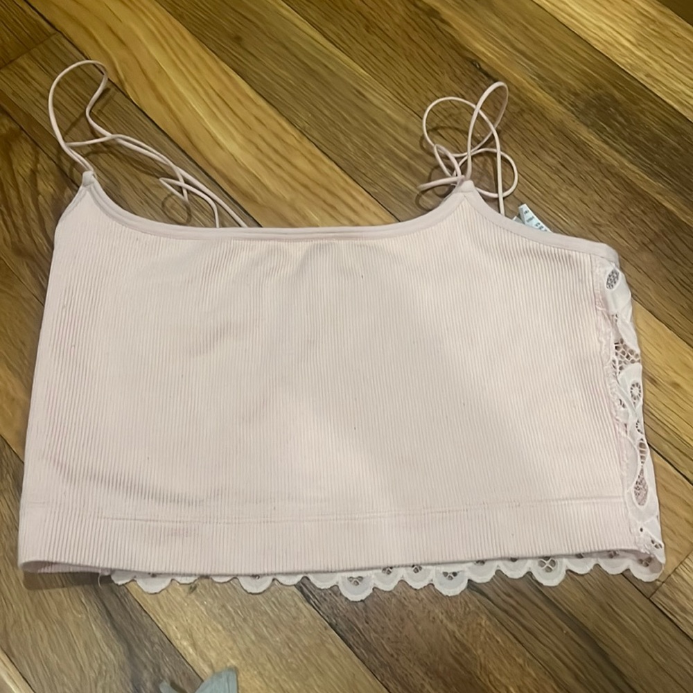 Pink Hollister tank top